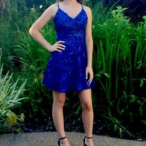 Blue Homecoming Dress